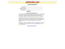 Tablet Screenshot of printorders.com